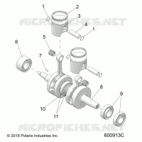 ENGINE, PISTON AND KURBELWELLE