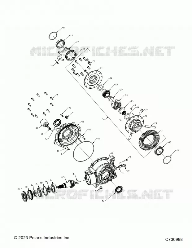 ANTRIEB, REAR GEARCASE INTERNALS