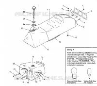 SITZ   GASBEHÄLTER ASSEMBLY 440 XCR / 0931760 (4923022302002A)