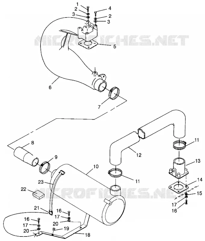 ABGASSYSTEM SLT 780 B964588 and  Intl. SLT 780 I964588 (4935683568B004)