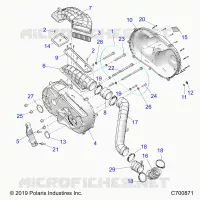 ANTRIEB, CLUTCH COVER AND DUCTING