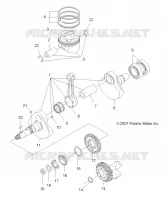 MOTOR, KURBELWELLE AND KOLBEN