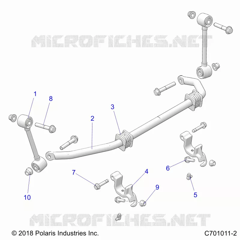 SUSPENSION, REAR, STABILISATORSTANGE
