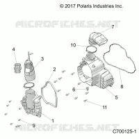 ENGINE, GENERATOR COVER HVAC