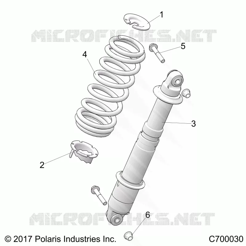 SUSPENSION, REAR SHOCK MOUNTING