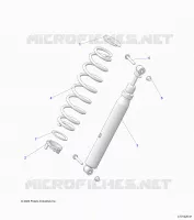 SUSPENSION, REAR SHOCK MOUNTING
