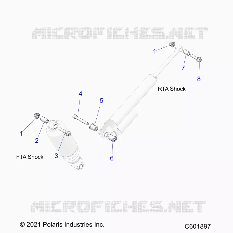 SUSPENSION, SHOCK MOUNTING, REAR SUSP.