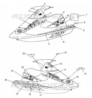 DECALS SL 900 B964291 AND  INTL. SL 900 I964291 (4935583558A007)
