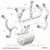 INSTRUMENTENTAFEL, HEATER DUCTING