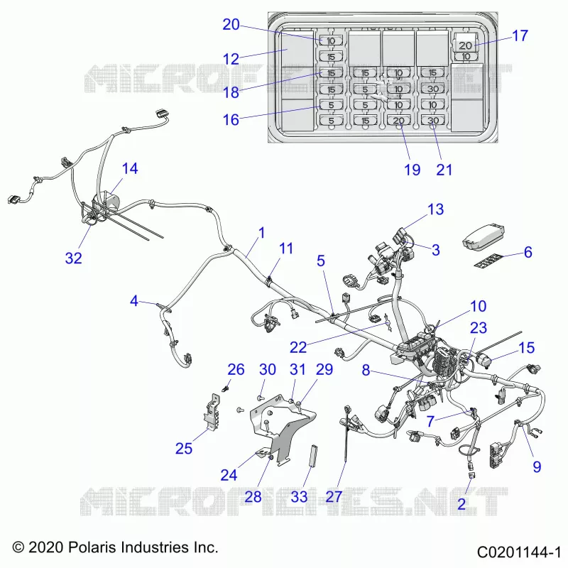 ELEKTRIC, MAIN WIRE HARNESS