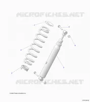 SUSPENSION, REAR SHOCK MOUNTING
