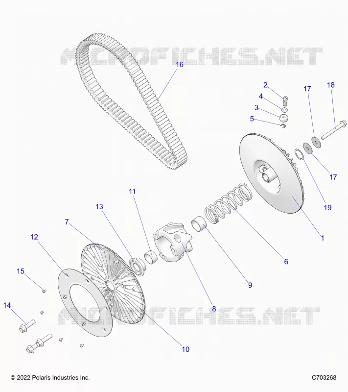 ANTRIEB, SECONDARY CLUTCH/BELT
