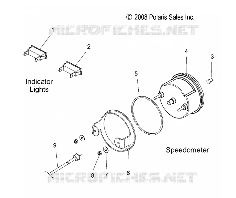 TACHOMETER and INDICATOR LIGHTS