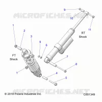 SCHOCK MOUNTING, REAR SUSP.