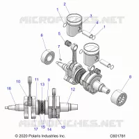 ENGINE, PISTON AND KURBELWELLE