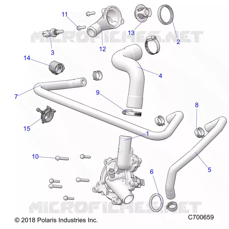 MOTOR, WATERPUMP AND BYPASS