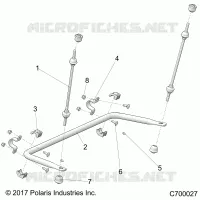 SUSPENSION, REAR STABILISATORSTANGE