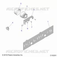 ELEKTRIC, FOG LAMP AND FRONT LICENSE BRACKET