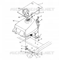 TANK ASSEMBLY 6x6 400L, SWEDISH S948740 and  NORWEGIAN N948740 (4926812681009A)