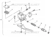 Hauptzylinderanordnung European 440,440 SKS,5OO EFI,EFI SKS, RXL,RXL SKS, (49237723770002)