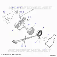 ENGINE, STATOR AND FLYRAD