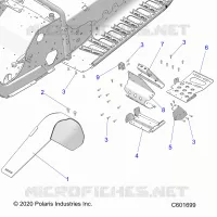 CHASSIS, FOOTREST-LH AND CLUTCH GUARD