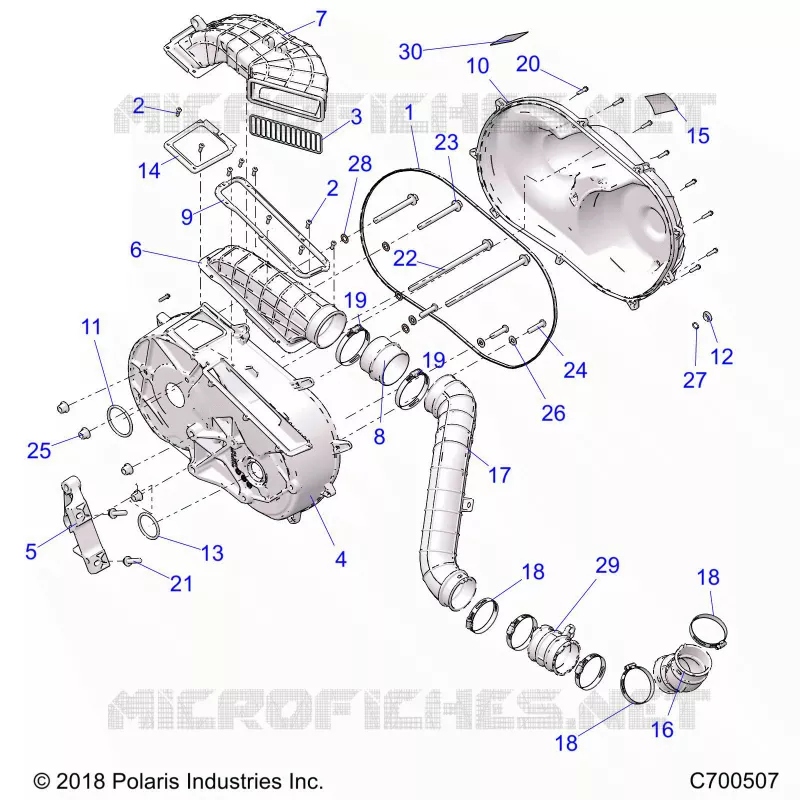 ANTRIEB, CLUTCH COVER AND DUCTING