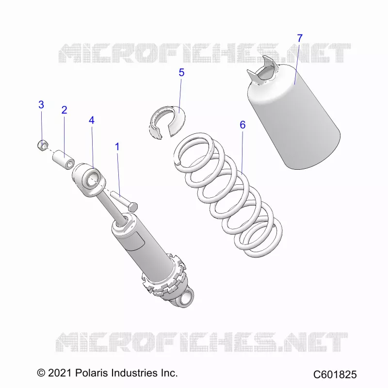 SUSPENSION, FRONT SHOCK TRACK