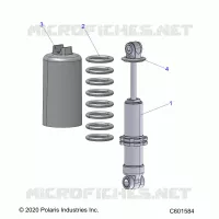SUSPENSION, FRONT SHOCK TRACK