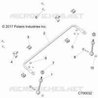 SUSPENSION, FRONT STABILISATORSTANGE