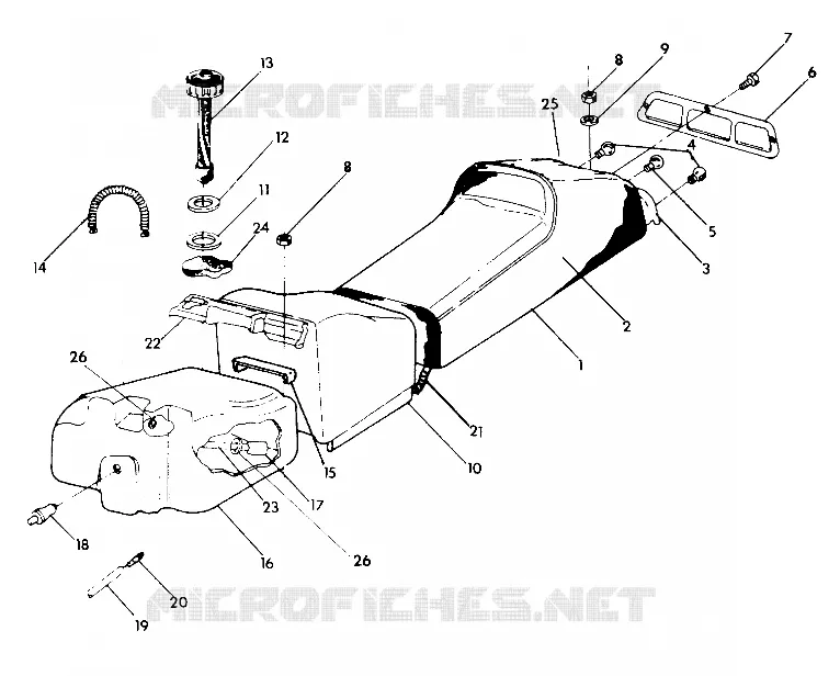 SITZ/GASBEHÄLTER ASSEMBLY Sport (4921282128005A)
