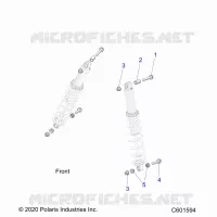 SUSPENSION, IFS SHOCK MOUNTING