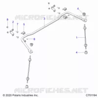 SUSPENSION, REAR STABILISATORSTANGE
