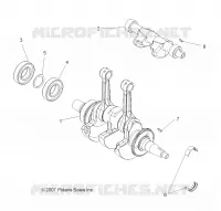 MOTOR, KURBELWELLE AND BALANCE SHAFT