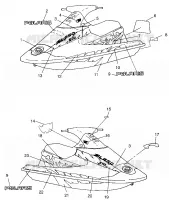 DECALS SL 650 STD B954358 (4932923292A007)