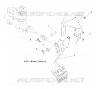 BRAKES, PEDAL AND MASTER CYLINDER MOUNTING