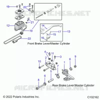 BRAKES, BRAKE LEVERS AND MASTER CYLINDERS
