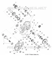 ANTRIEB, MAIN GETRIEBEGEHÄUSE INTERNALS 1