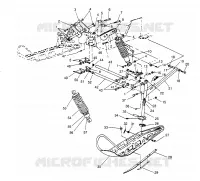 FRONT SUSPENSION AND SKI RXL 0966768 (4932033203B001)