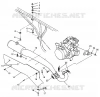 ABGASSYSTEM BIG BOSS 6X6 400L W97AE38A (4940814081A012)