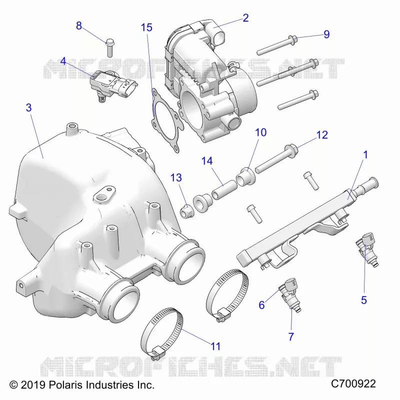ENGINE, LUFTEINLASS MANIFOLD