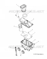 MOTOR, LUFTFILTERKASTEN 