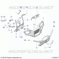 FRONTSTOSSSTANGE AND MOUNTING