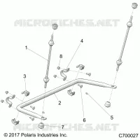 SUSPENSION, REAR STABILISATORSTANGE