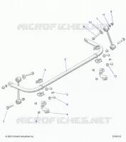 SUSPENSION, STABILISATORSTANGE, REAR