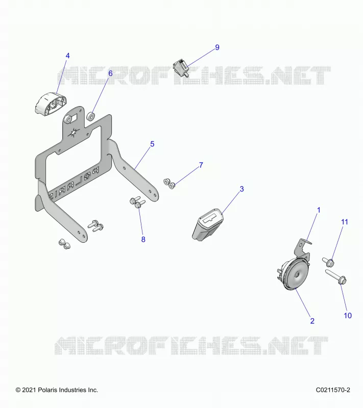 ELEKTRIC, HORN AND LICENSE PLATE LIGHT