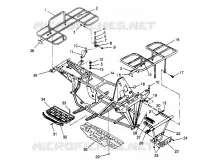 BUMPER / GEPÄCHTRÄGER MOUNTING  2X4 300 W957530 (4930053005A007)