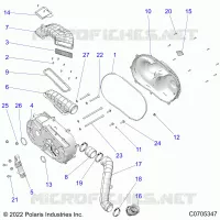 ANTRIEB, CLUTCH COVER AND DUCTING