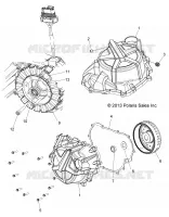 MOTOR, STATOR COVER AND SCHWUNGRAD