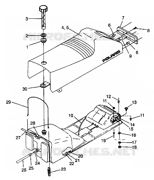 SITZ   GASBEHÄLTER ASSEMBLY Storm 0940782 and Storm SKS 0940582 (4925032503002A)